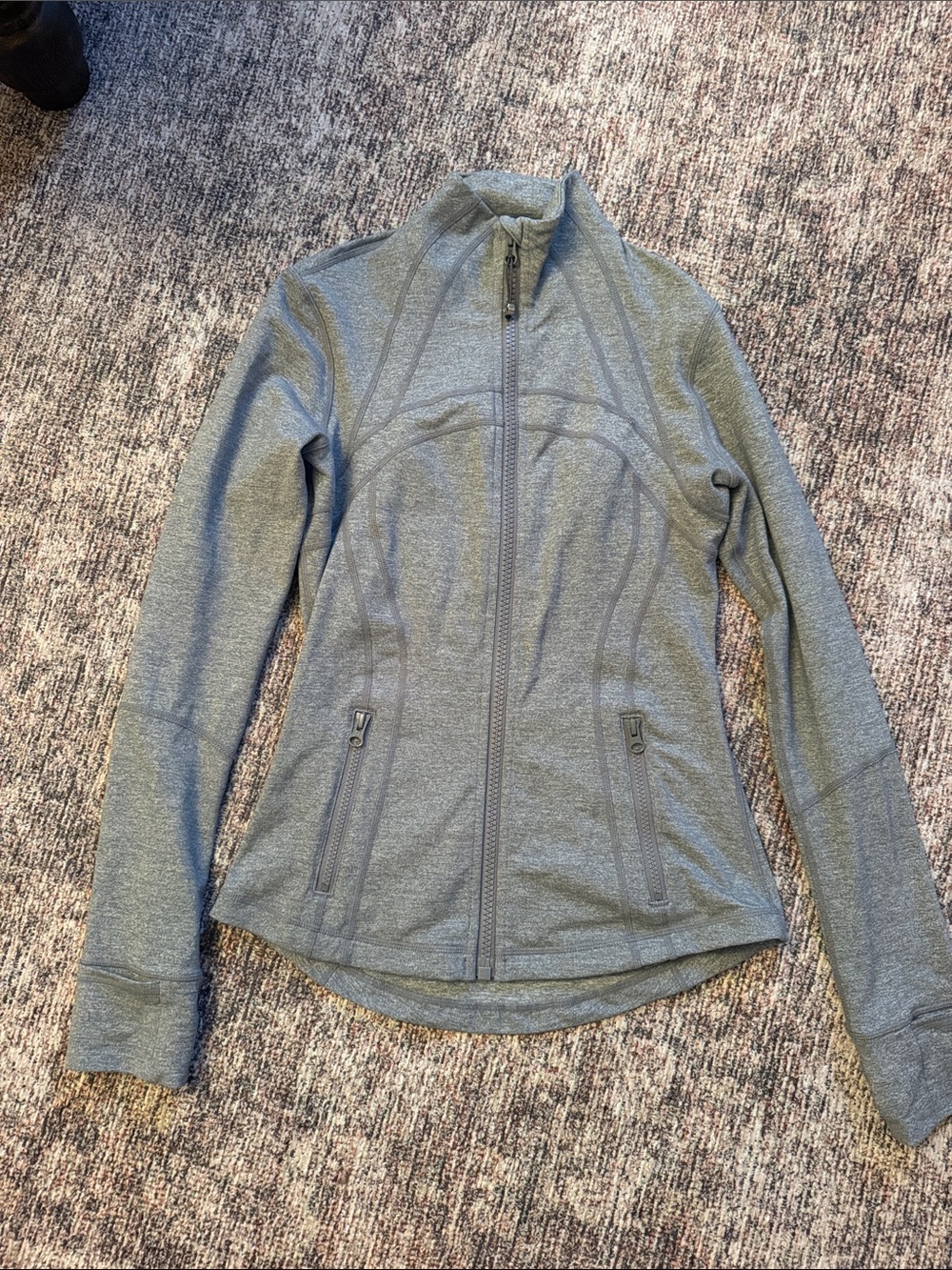 lululemon athletica Heather Grey Full-Zip Performance Jacket